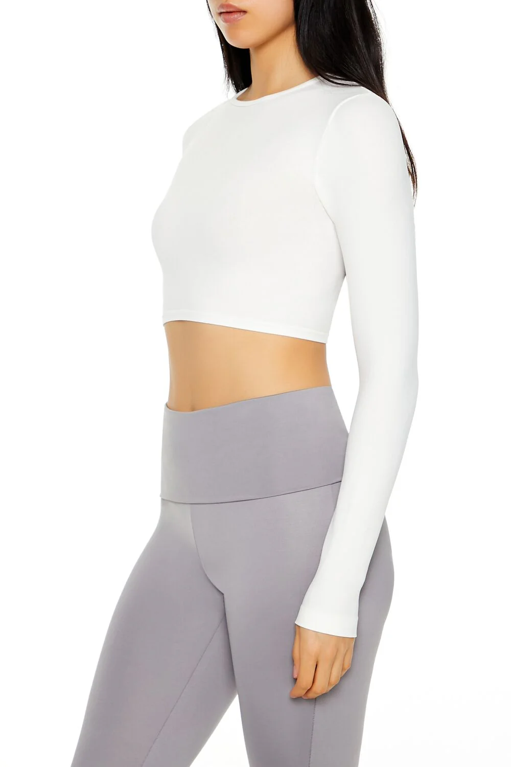 Seamless Long-Sleeve Crop Top - Image 4