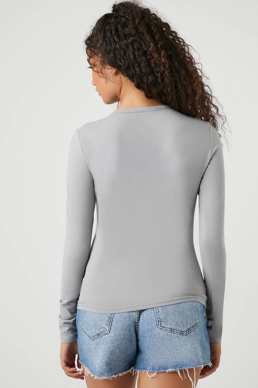 Button-Front Long-Sleeve Top - Image 3