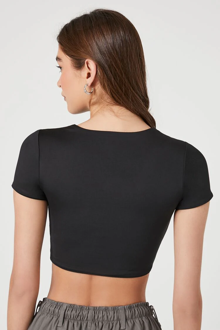 Contour Sculpt Cropped Tee - Image 3