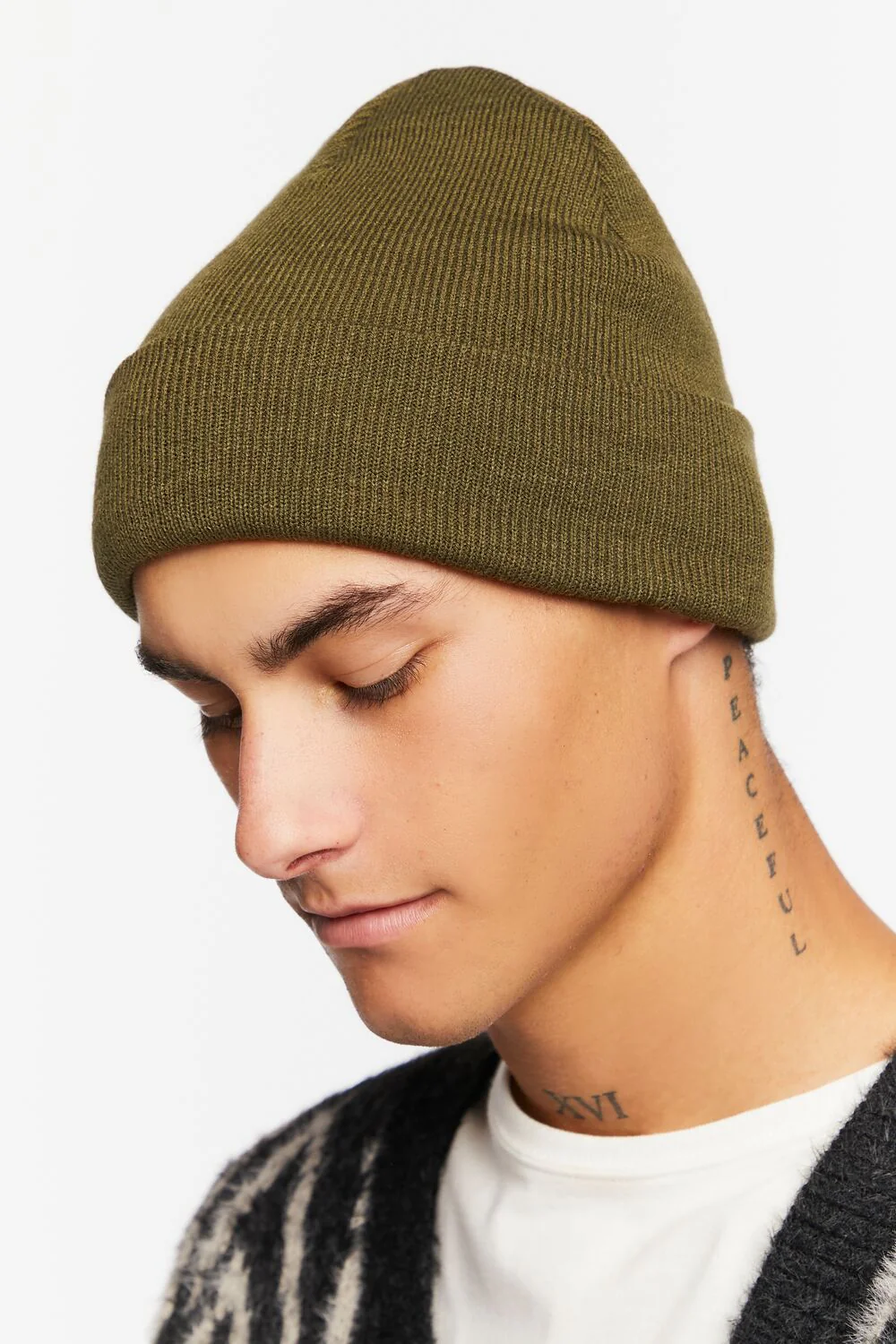 Ribbed Foldover Beanie - Image 2