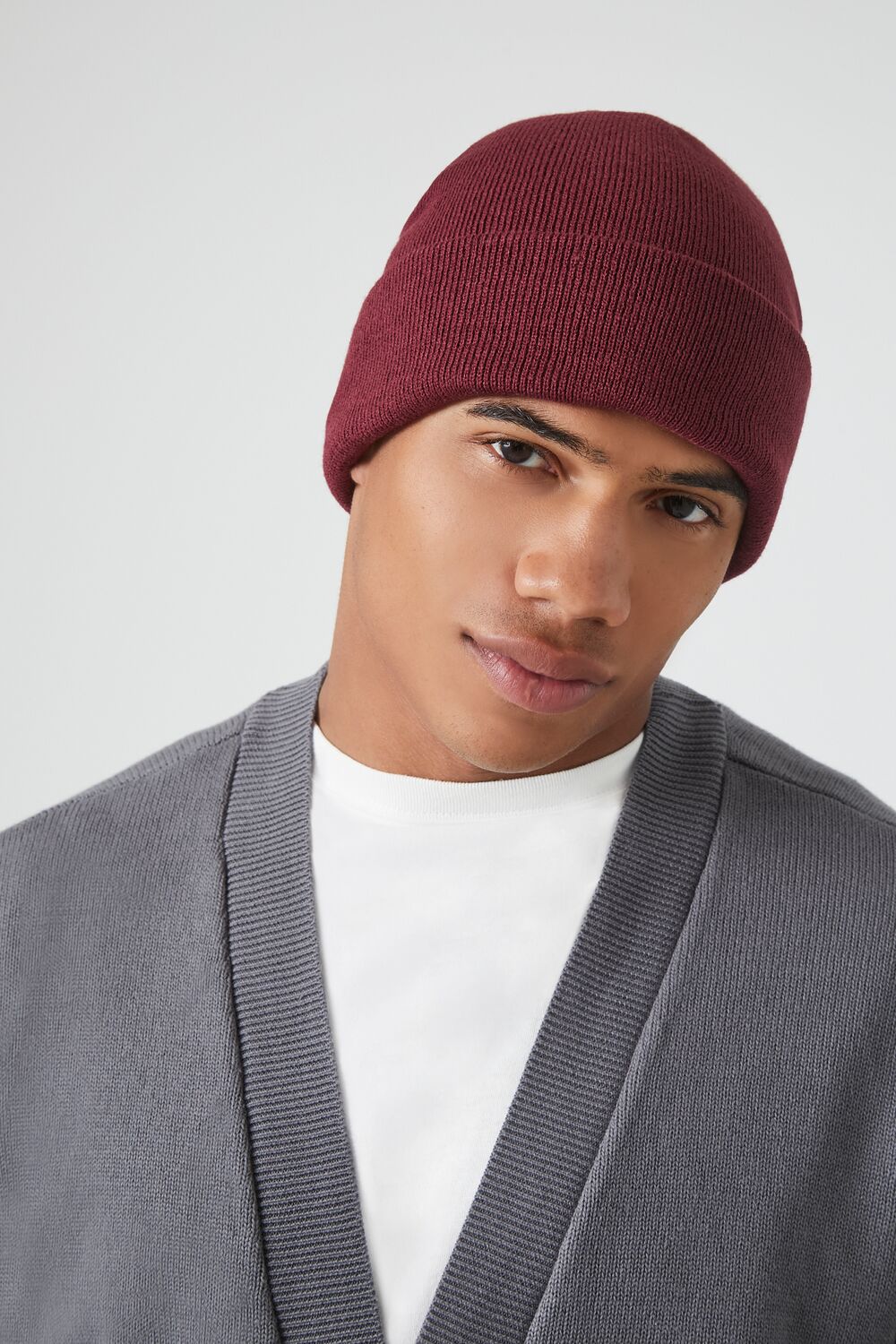 Ribbed Foldover Beanie - Image 3