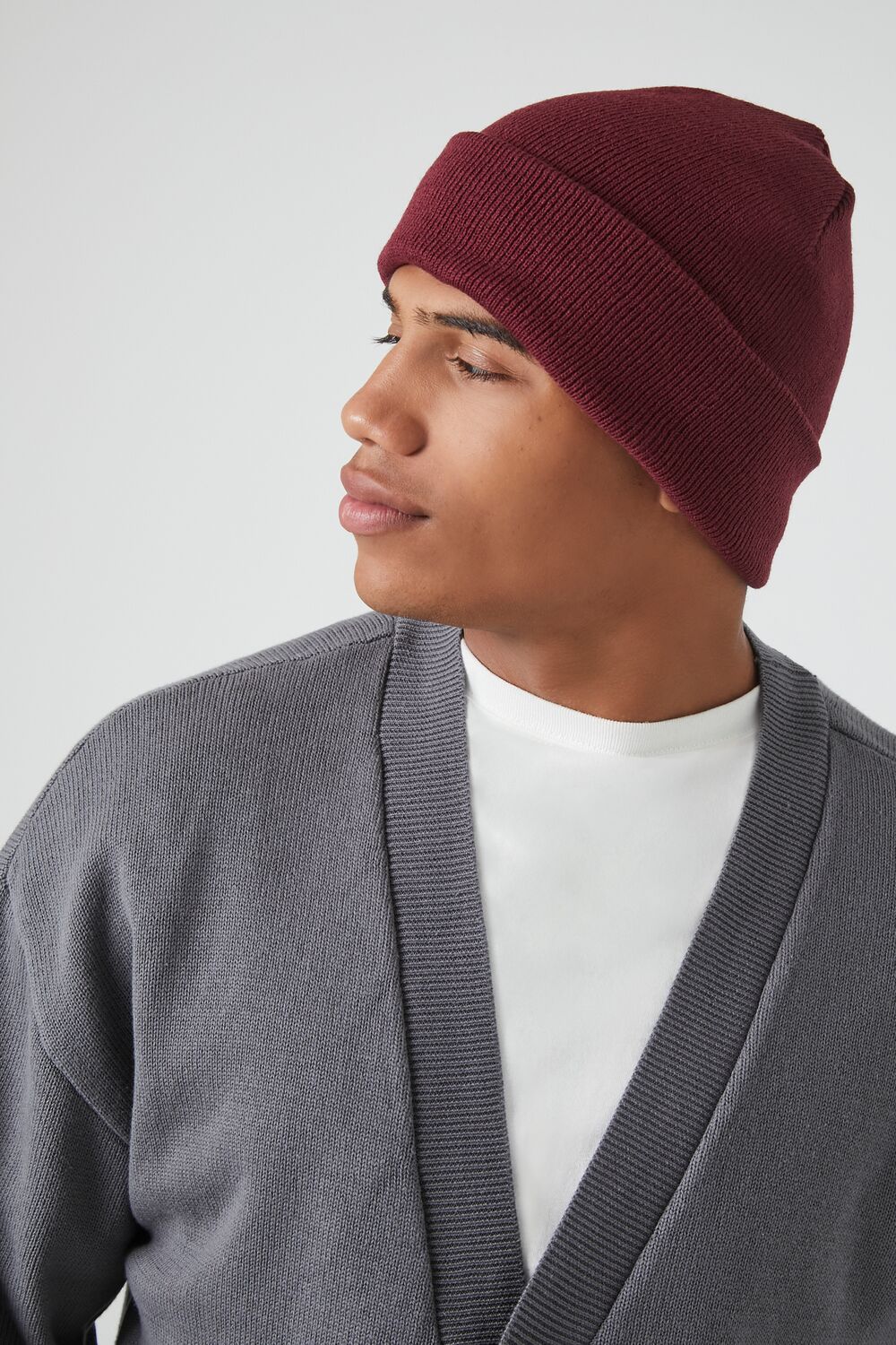 Ribbed Foldover Beanie - Image 4