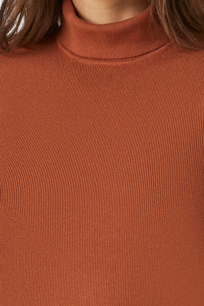 Turtleneck Mini Sweater Dress - Image 15