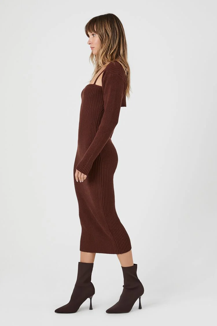 Shrug & Sweater Cami Dress Set - Image 2