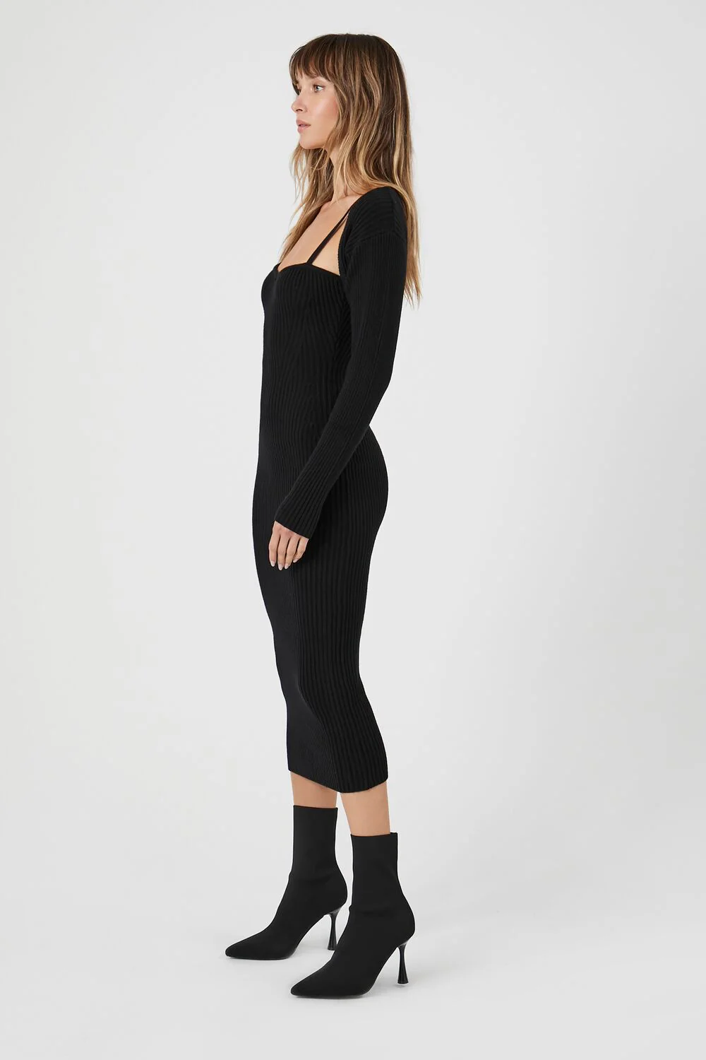 Shrug & Sweater Cami Dress Set - Image 7