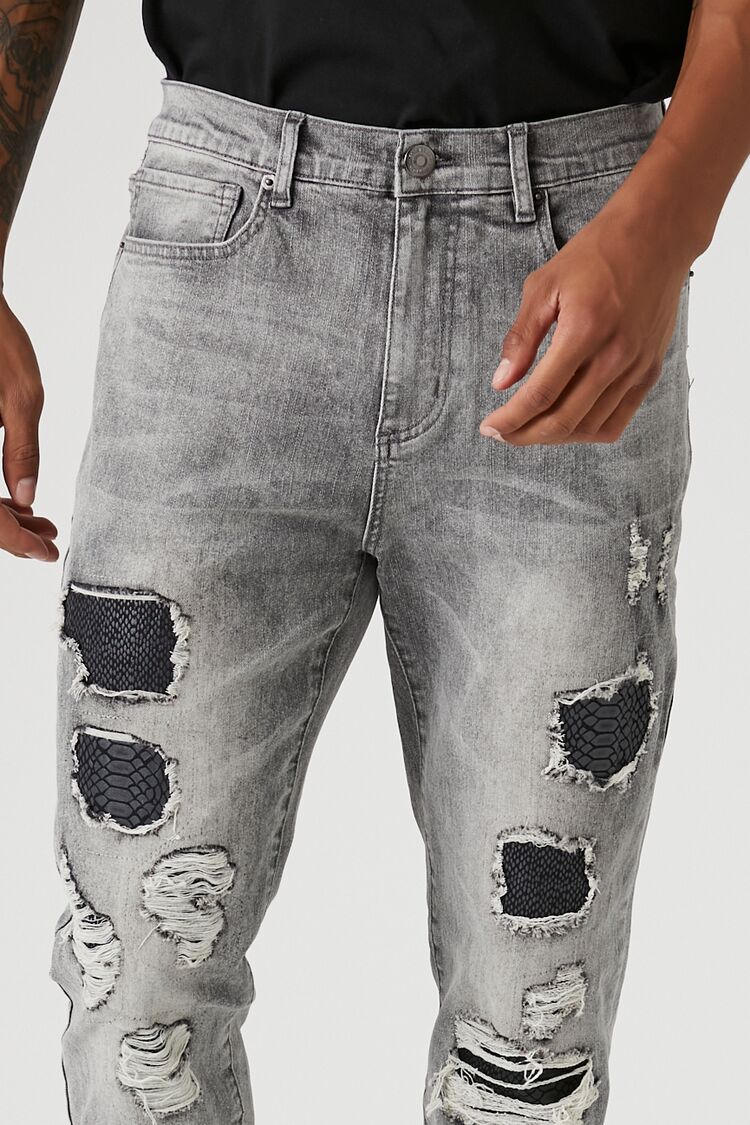 Distressed Slim-Fit Jeans - Image 4
