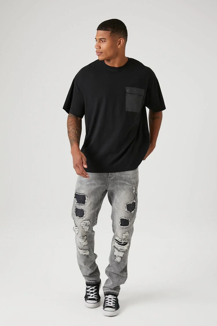 Distressed Slim-Fit Jeans - Image 5