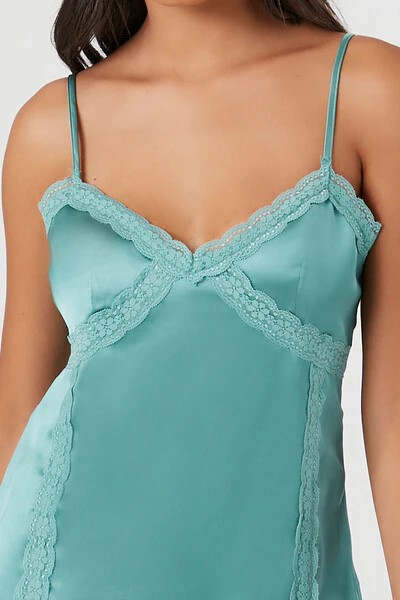 Lace-Trim Slip Mini Dress - Image 5