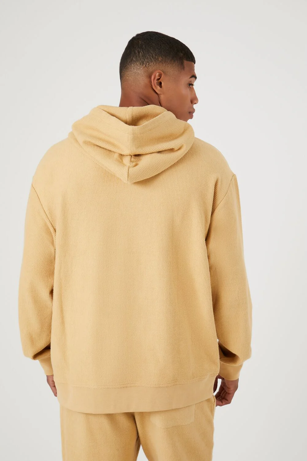 Textured Toggle Drawstring Hoodie - Image 3