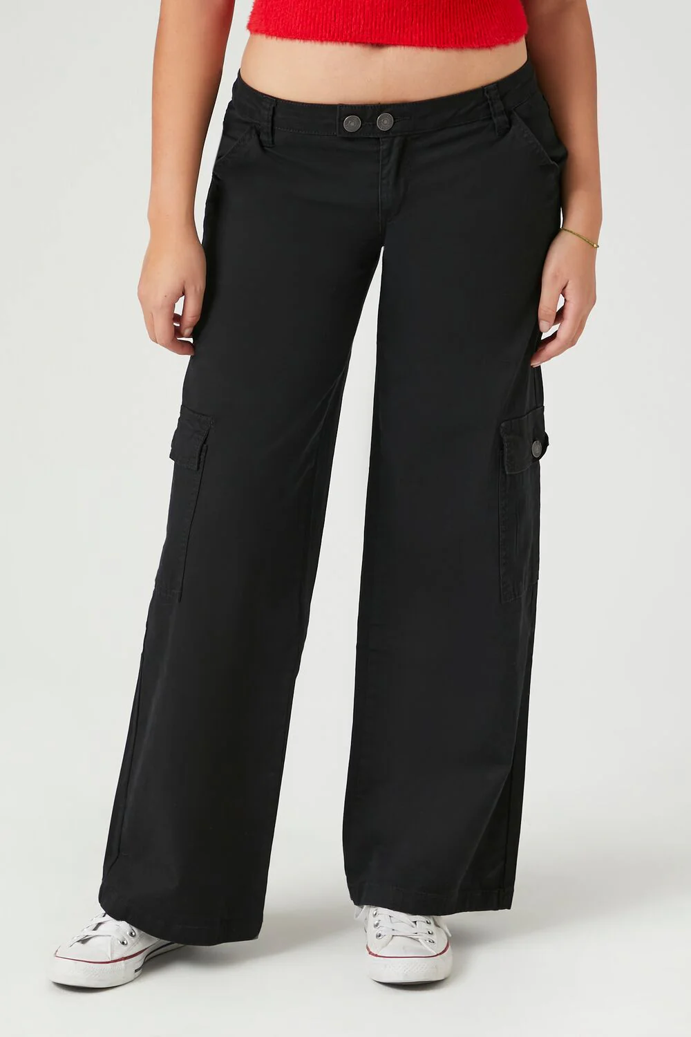 Low-Rise Straight-Leg Cargo Pants - Image 2