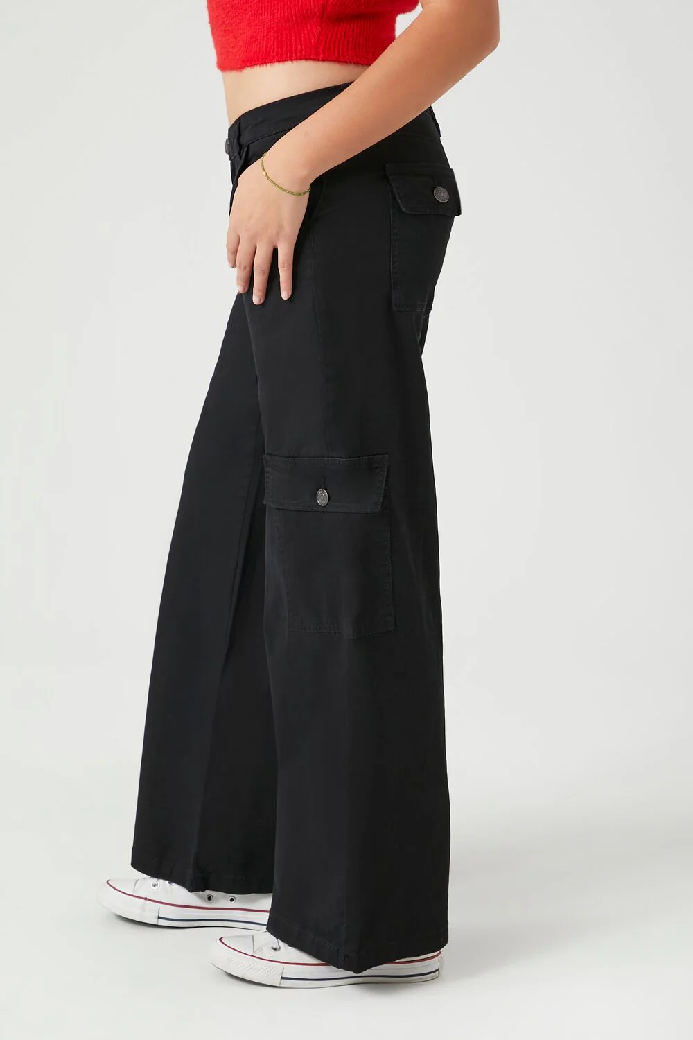 Low-Rise Straight-Leg Cargo Pants - Image 3