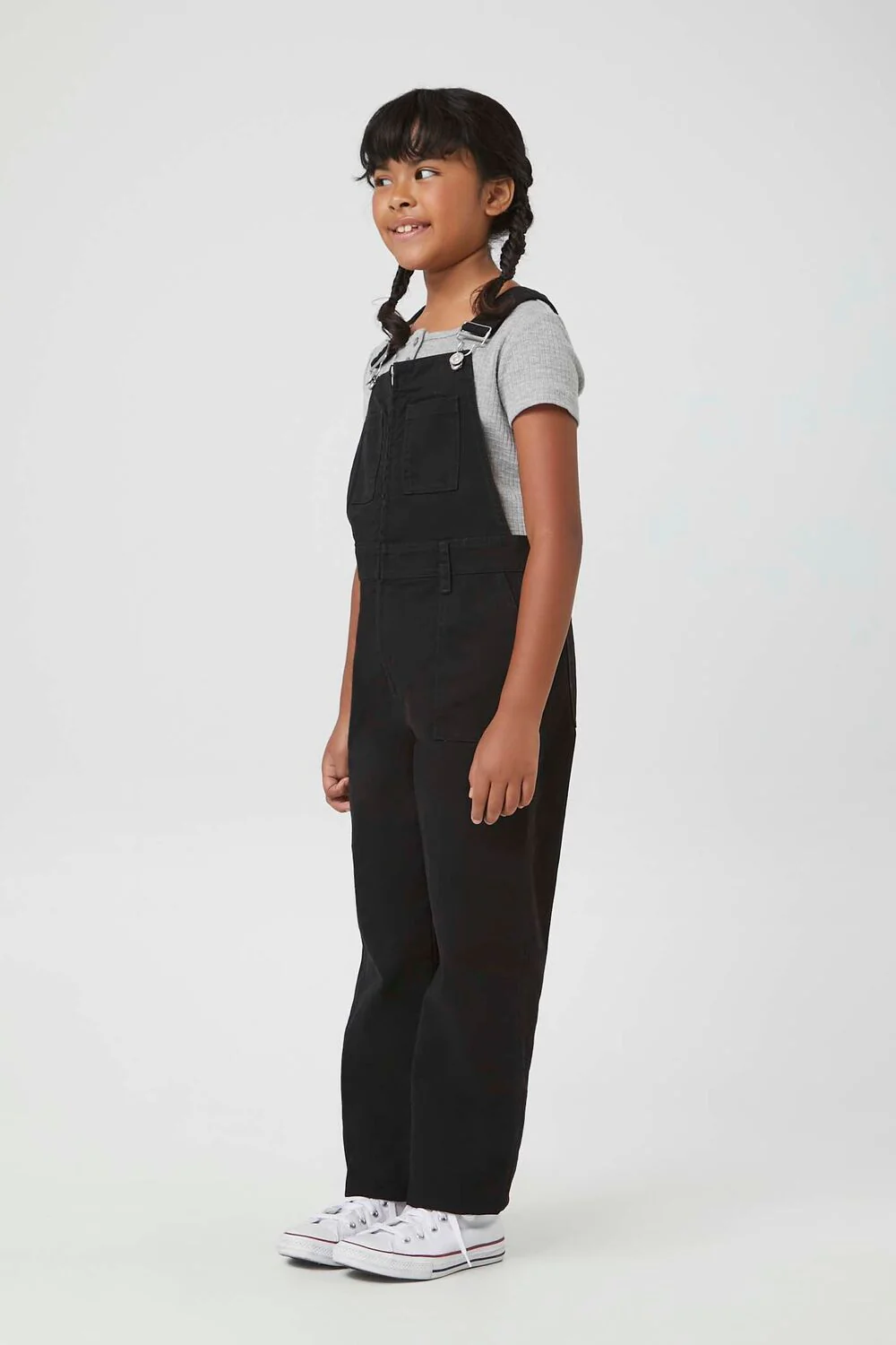 Girls Twill Overalls (Kids) - Image 2