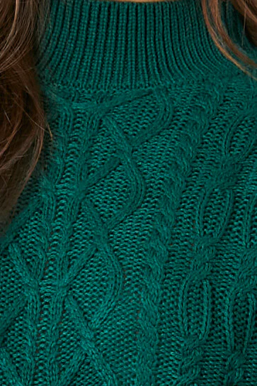 Cable Knit Mock Neck Sweater - Image 5