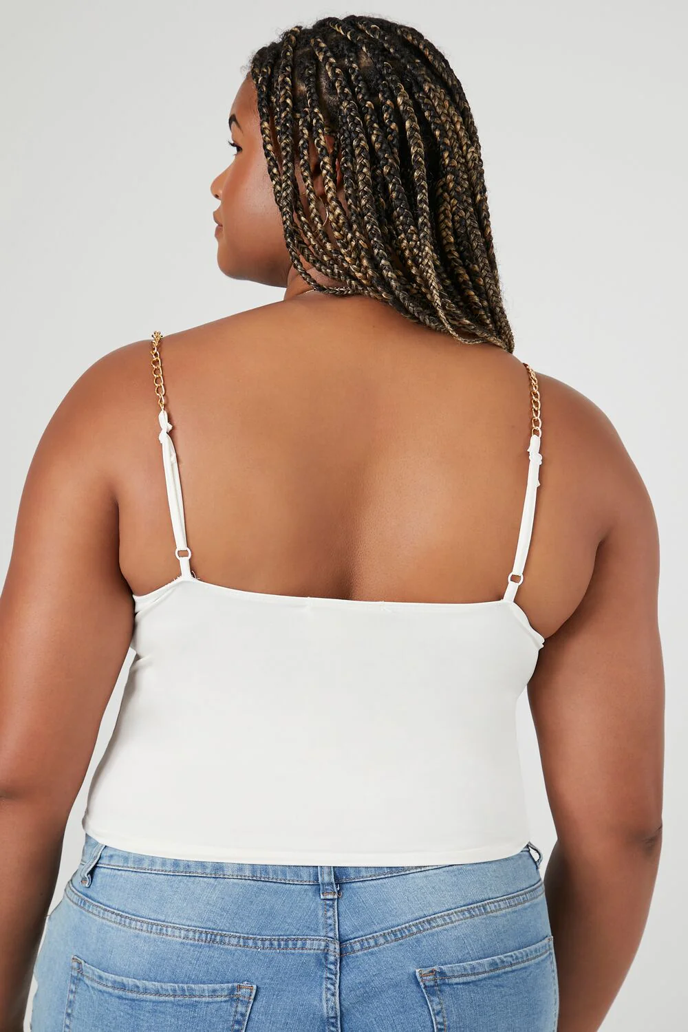 Plus Size Chain-Strap Bustier Cami - Image 3