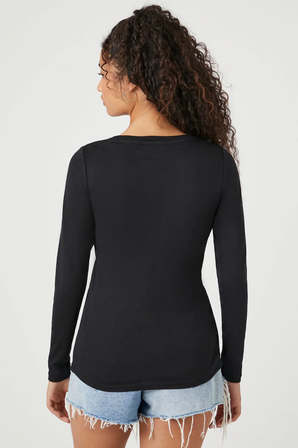 Ribbed Knit Crew Top - Image 3