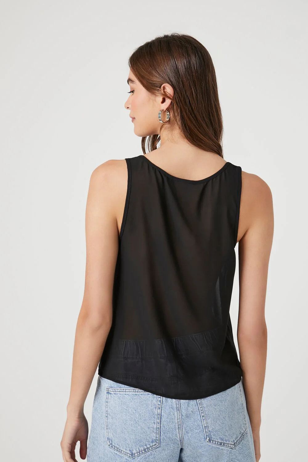Chiffon Scoop Tank Top - Image 3