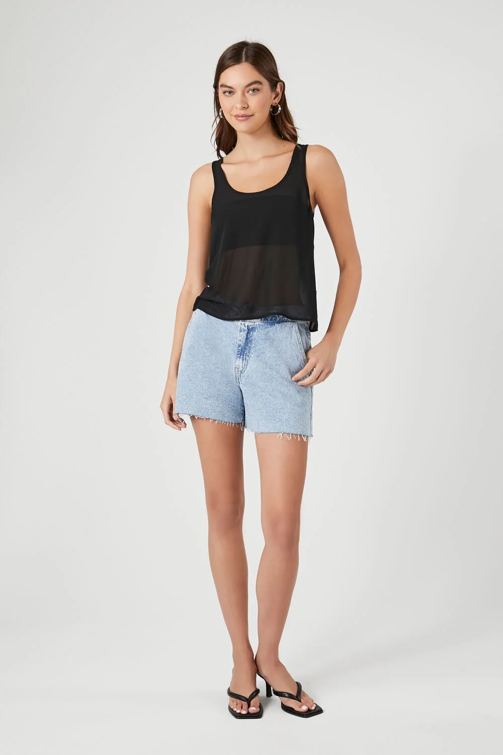 Chiffon Scoop Tank Top - Image 4
