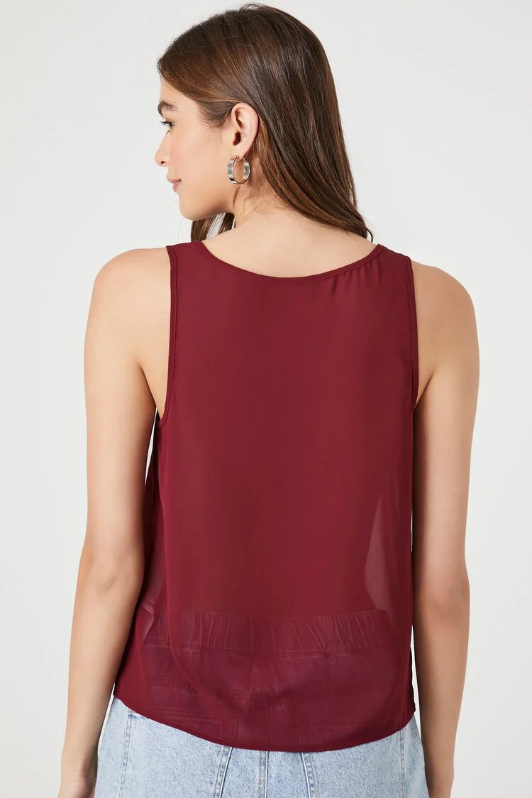 Chiffon Scoop Tank Top - Image 8
