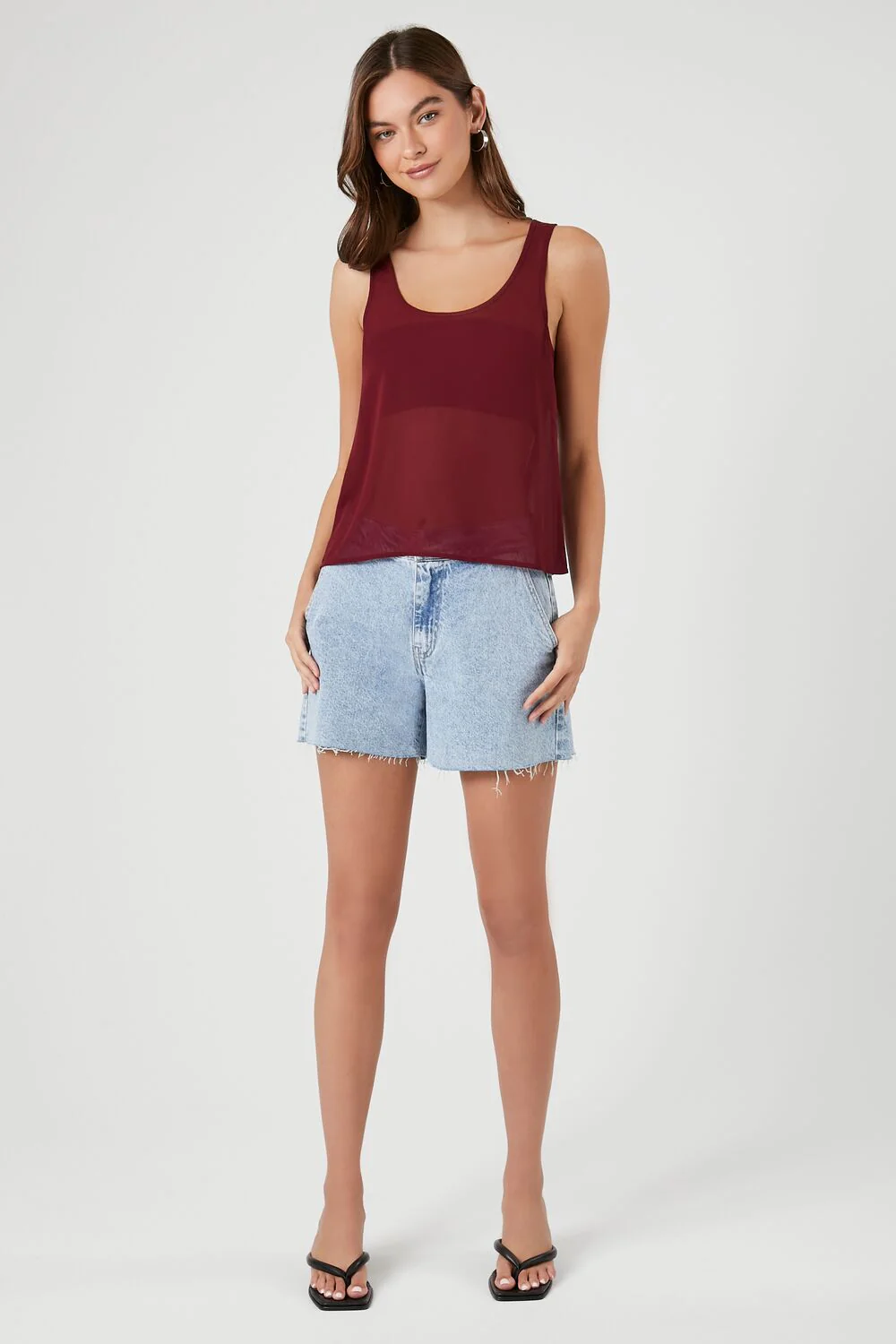 Chiffon Scoop Tank Top - Image 9