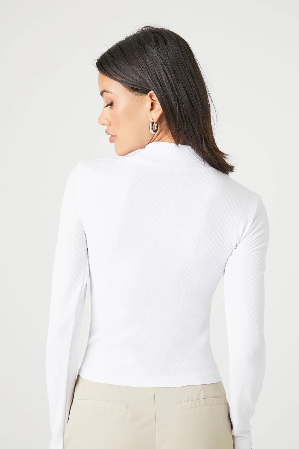 Seamless Mock Neck Top - Image 3
