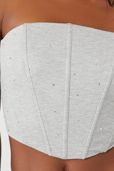Cropped Corset Tube Top - Image 10