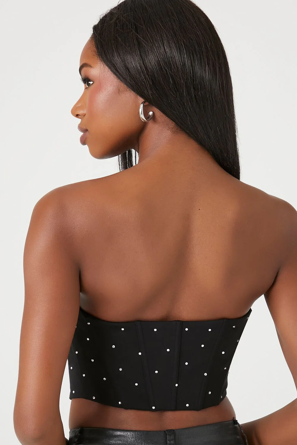 Cropped Corset Tube Top - Image 3