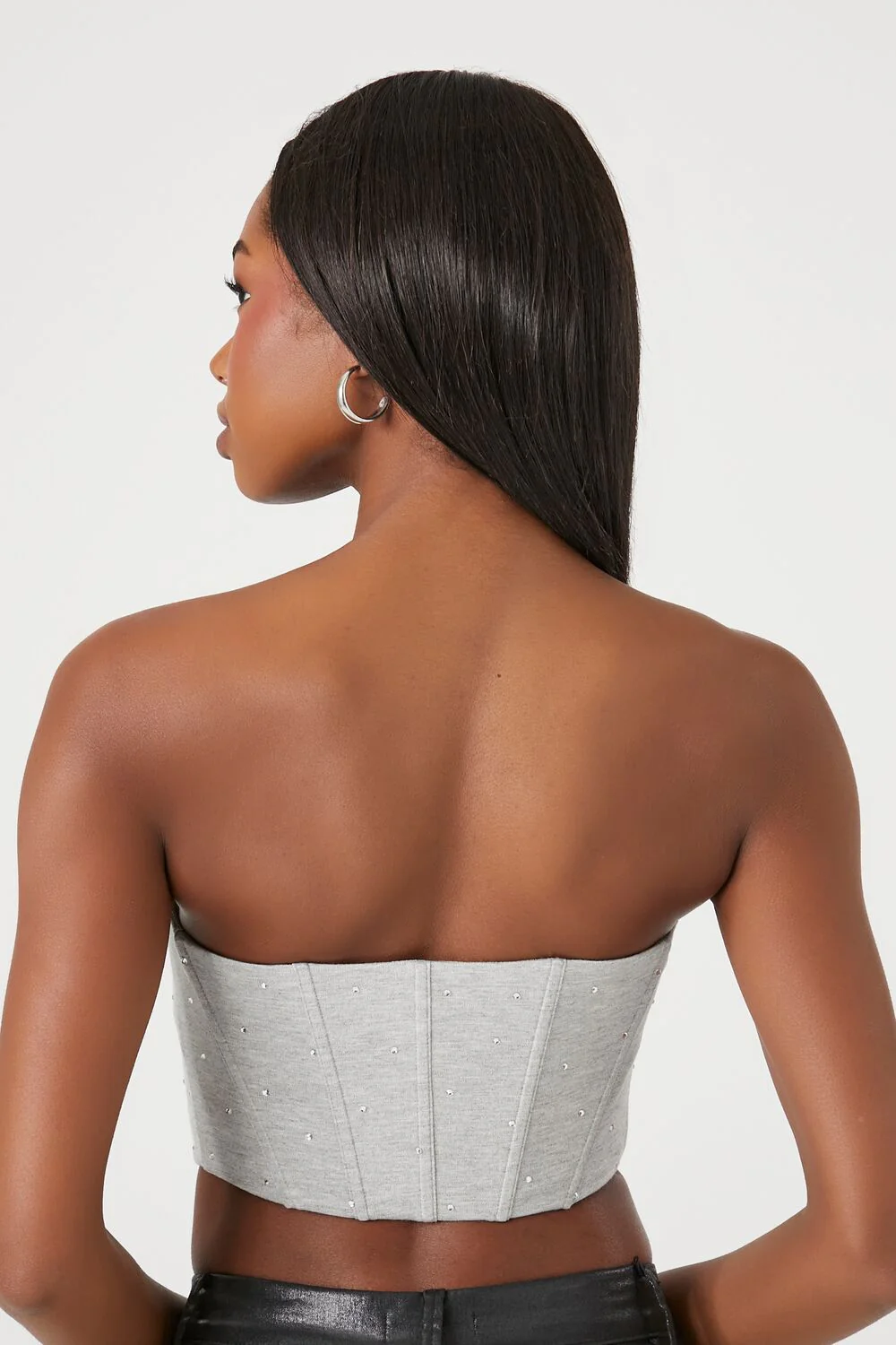 Cropped Corset Tube Top - Image 8