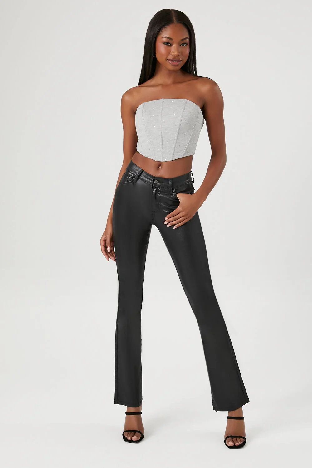 Cropped Corset Tube Top - Image 9