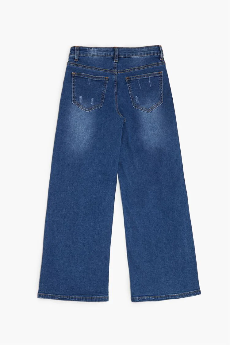 Girls Wide-Leg Jeans (Kids) - Image 2