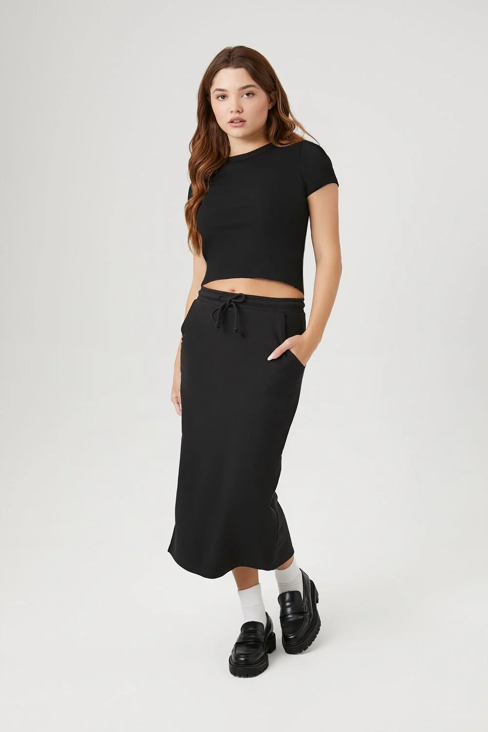 Cropped Rib-Knit Tee - Image 4