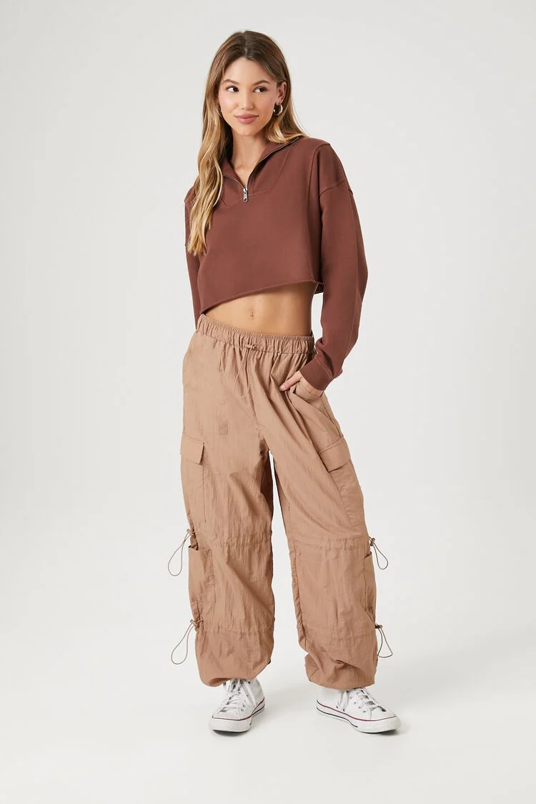Half-Zip Cropped Pullover - Image 4