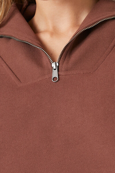 Half-Zip Cropped Pullover - Image 5