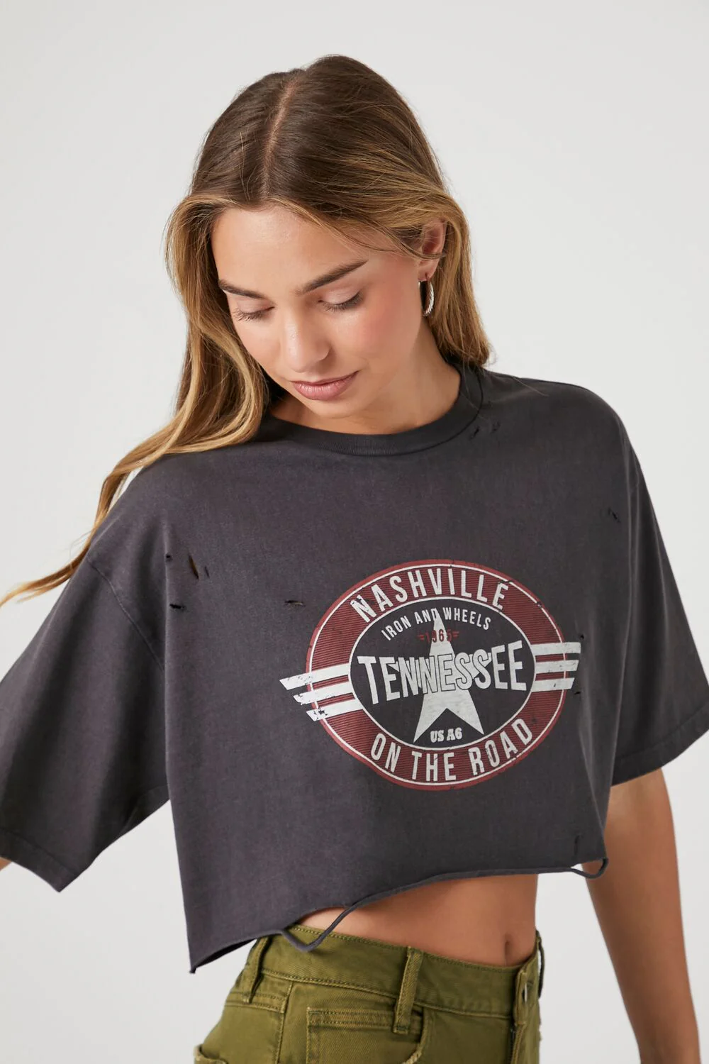 Nashville Graphic Cropped Tee - Image 2