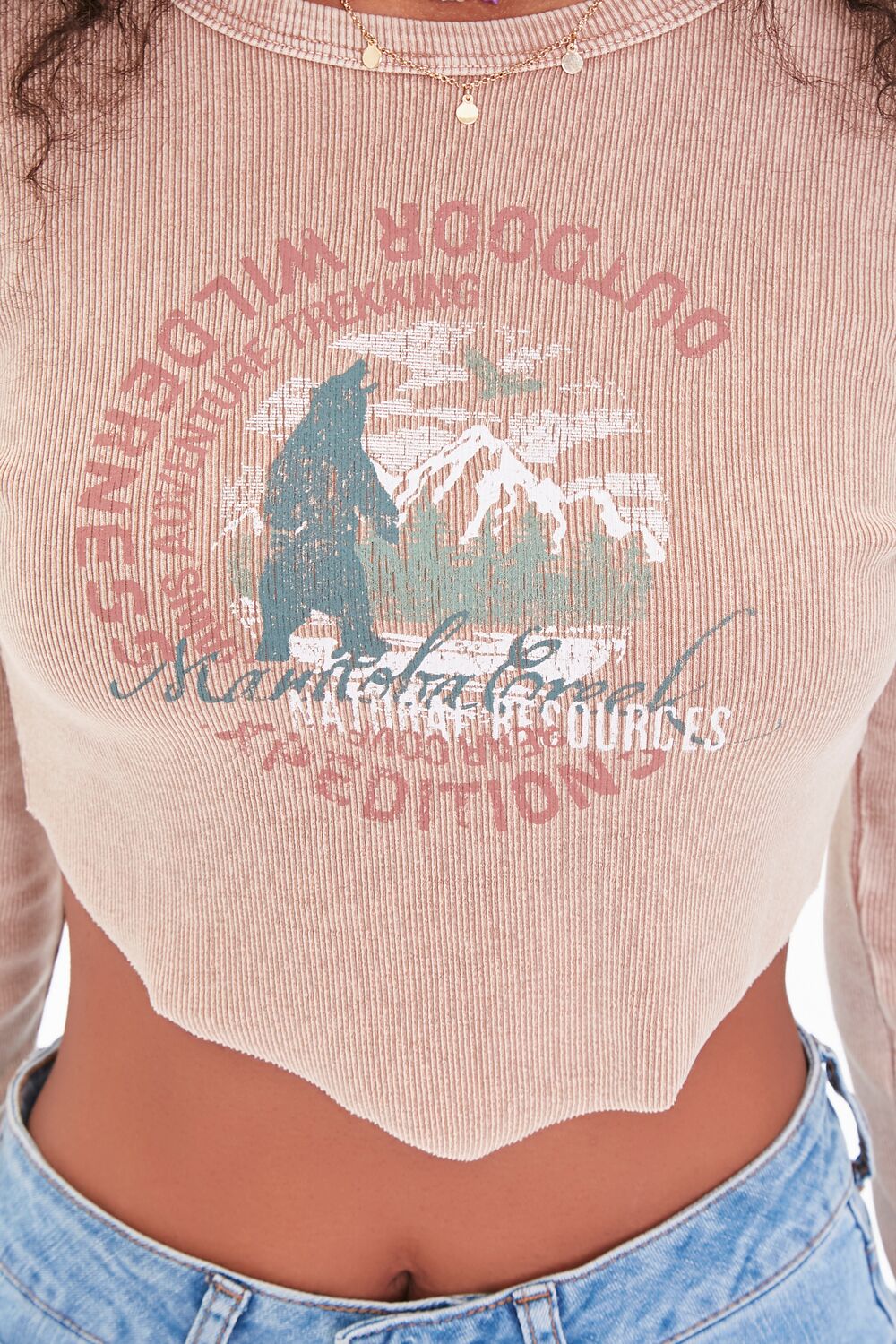 Outdoor Wilderness Graphic Crop Top - Image 5