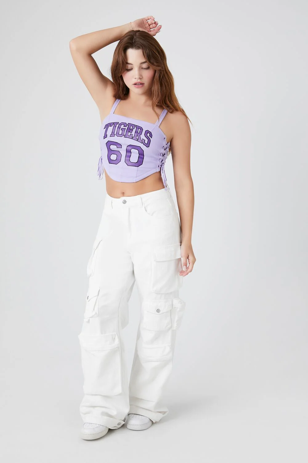 Tigers 60 Lace-Up Cropped Tank Top - Image 4