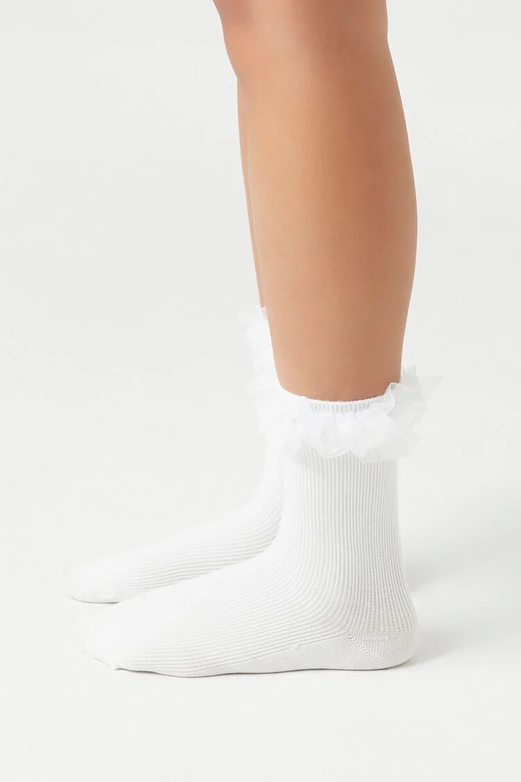 Ruffle-Trim Crew Socks - Image 2