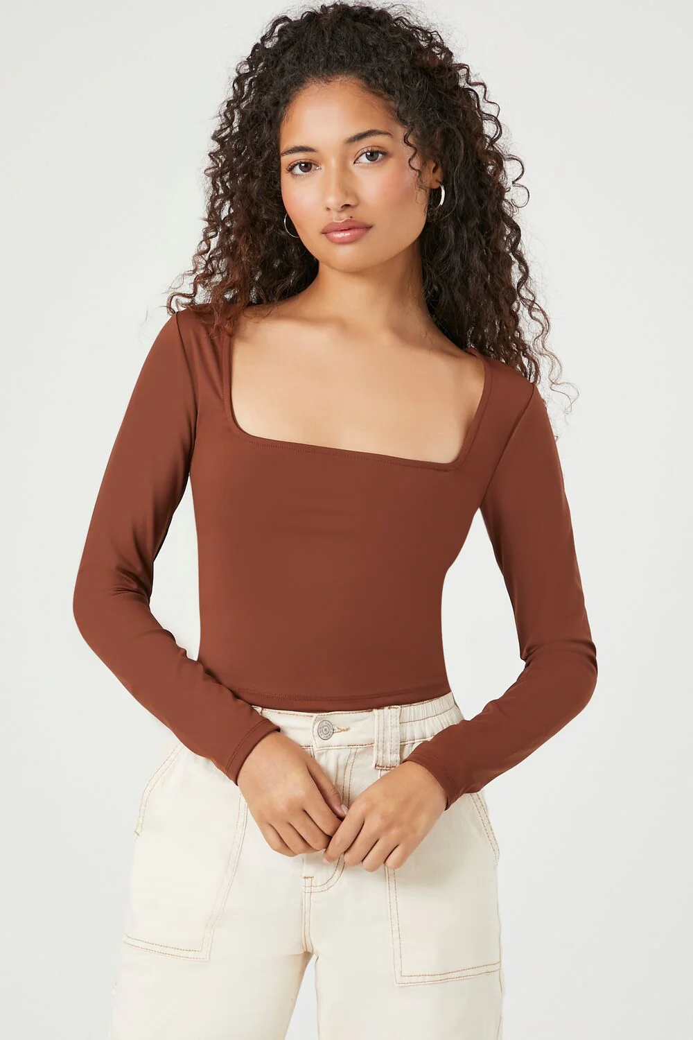 Sculpt Shape Square-Neck Top - Image 41