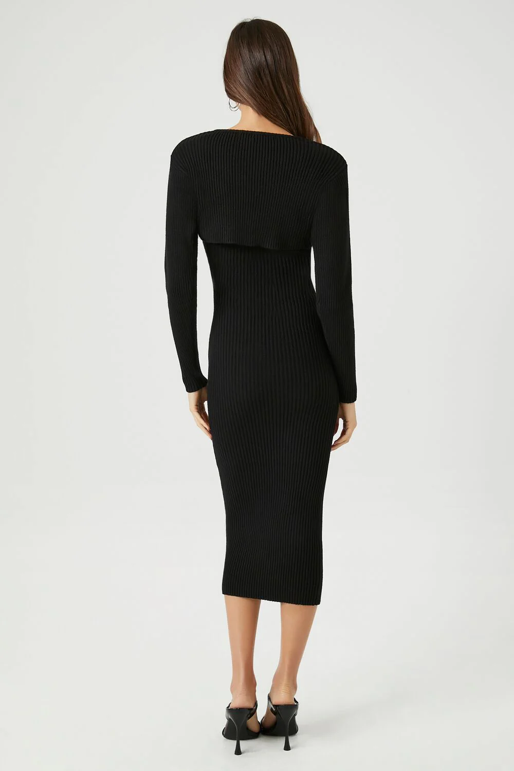 Midi Dress & Shrug Sweater Set - Image 3