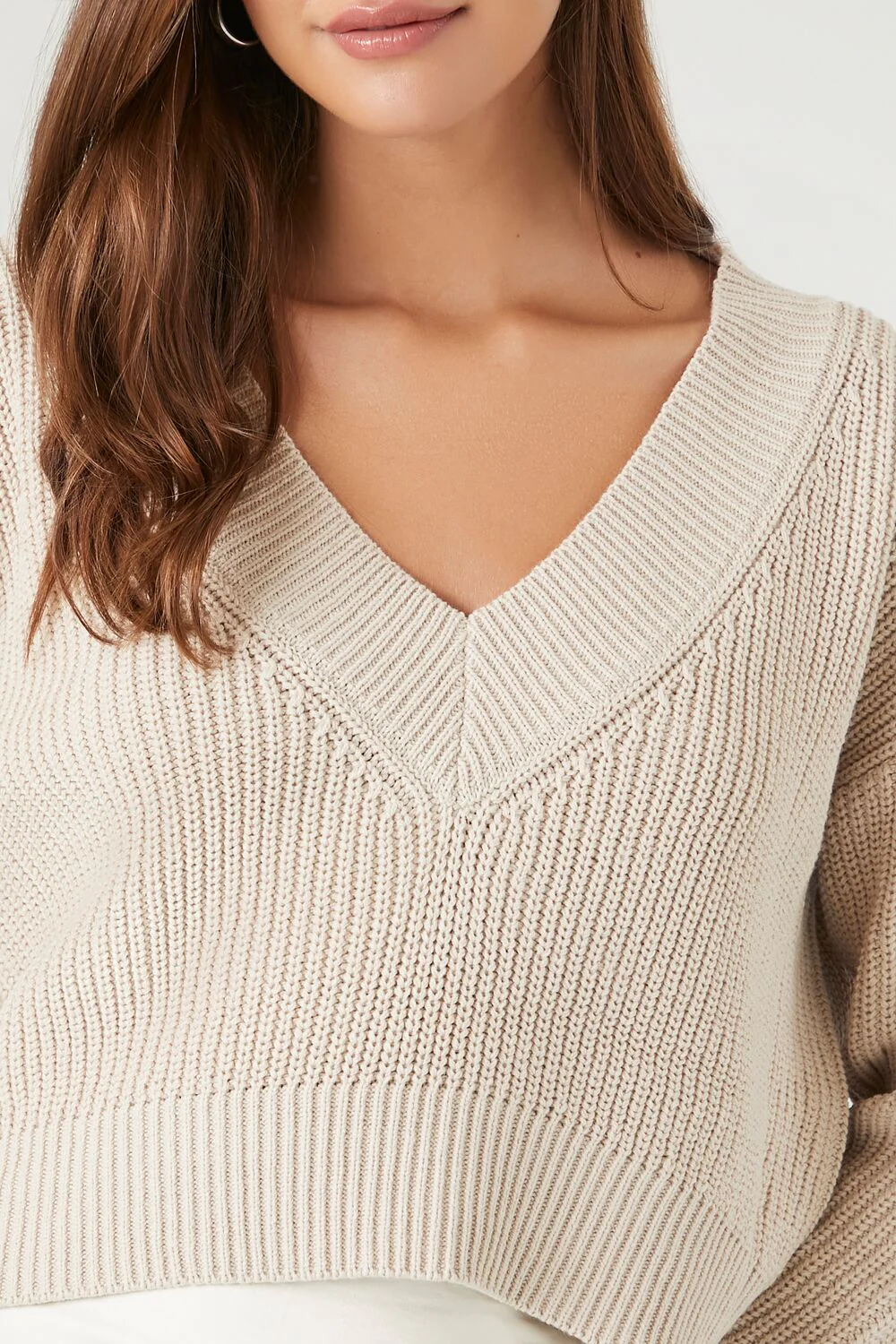 Drop-Sleeve Cropped Sweater - Image 5