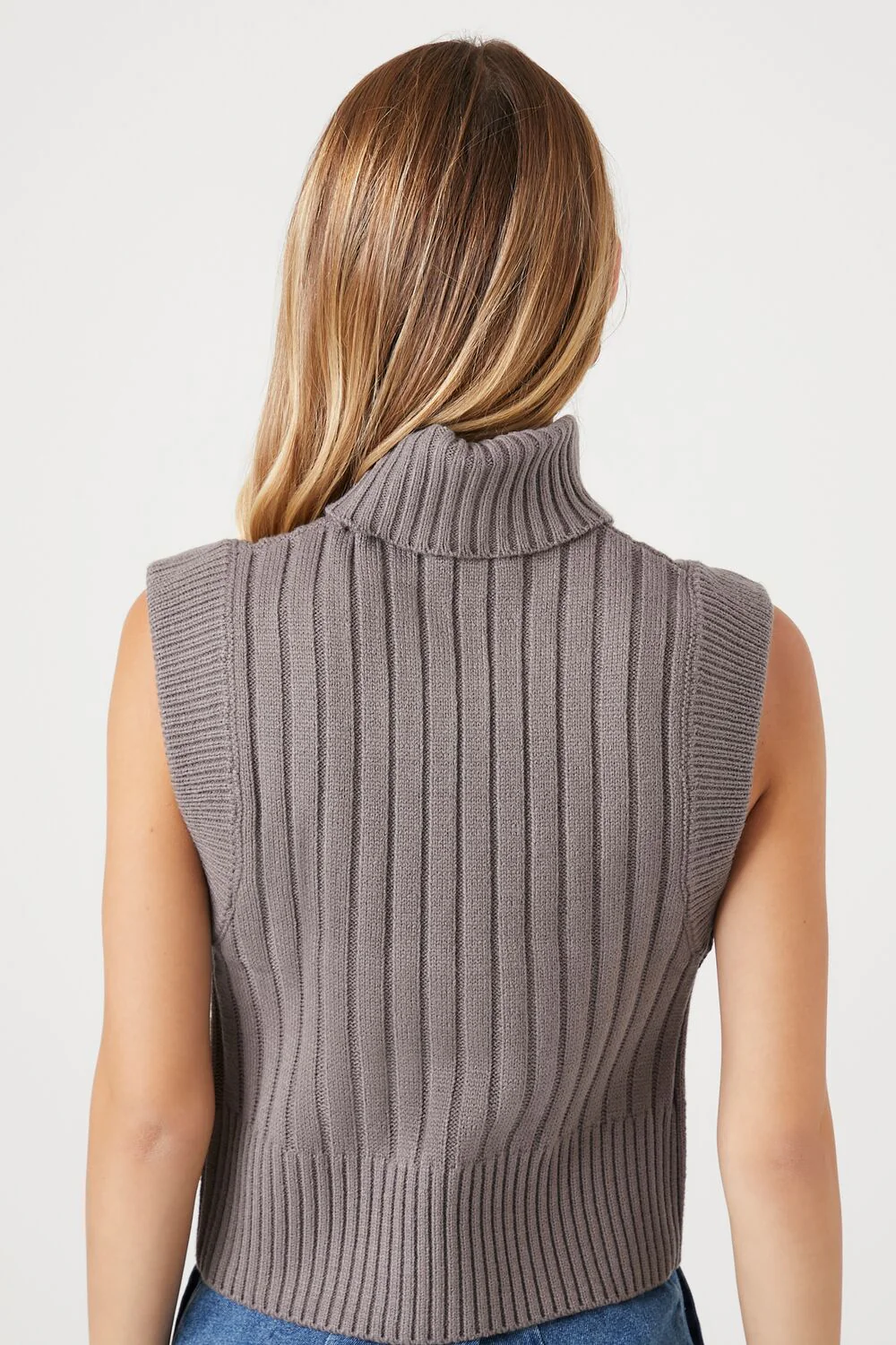 Sweater-Knit Turtleneck Top - Image 3