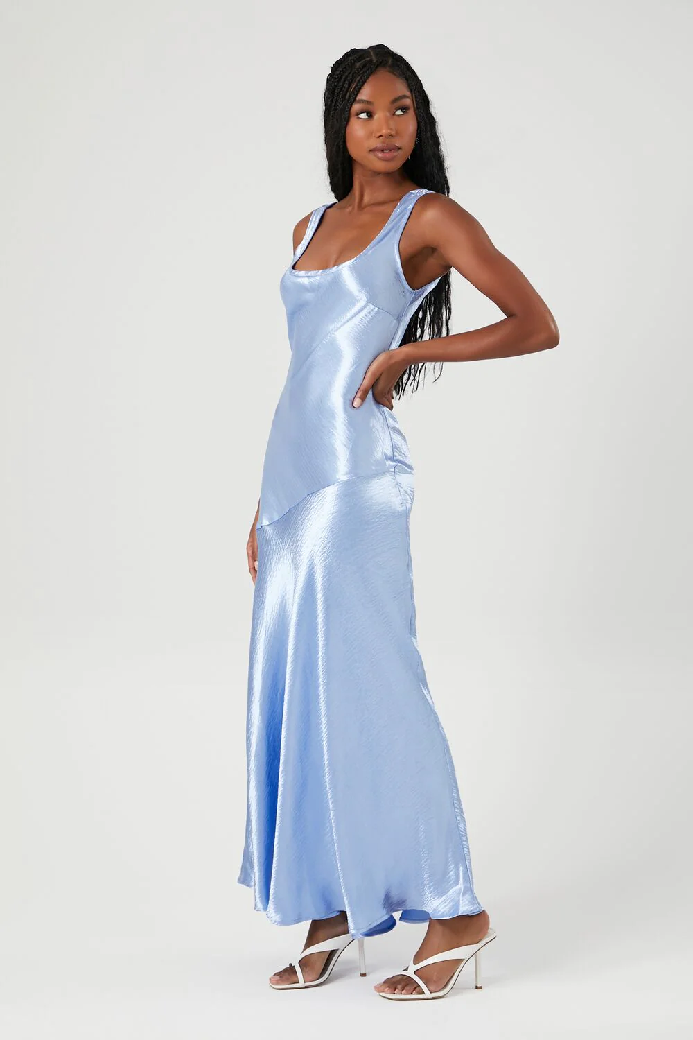 Satin Maxi Dress - Image 2