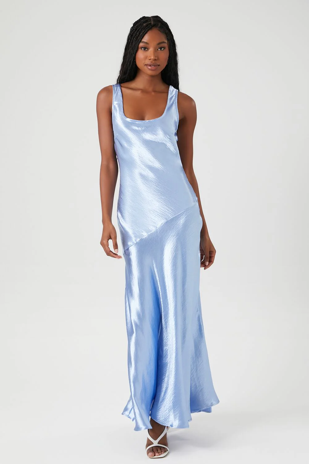 Satin Maxi Dress - Image 4