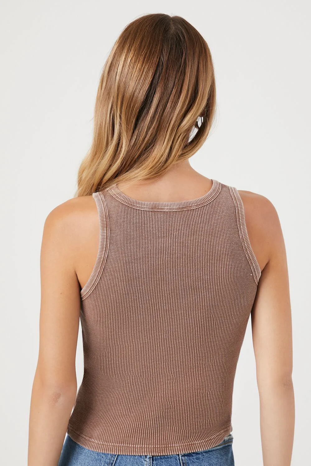 Mineral Wash Waffle Knit Tank Top - Image 18