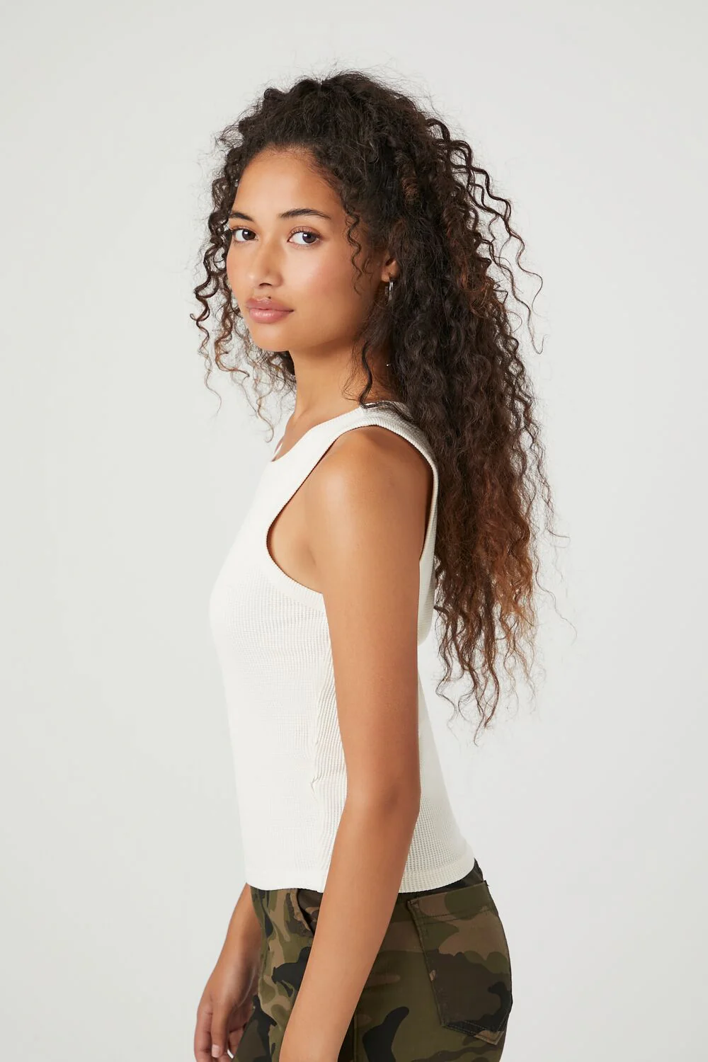 Mineral Wash Waffle Knit Tank Top - Image 22