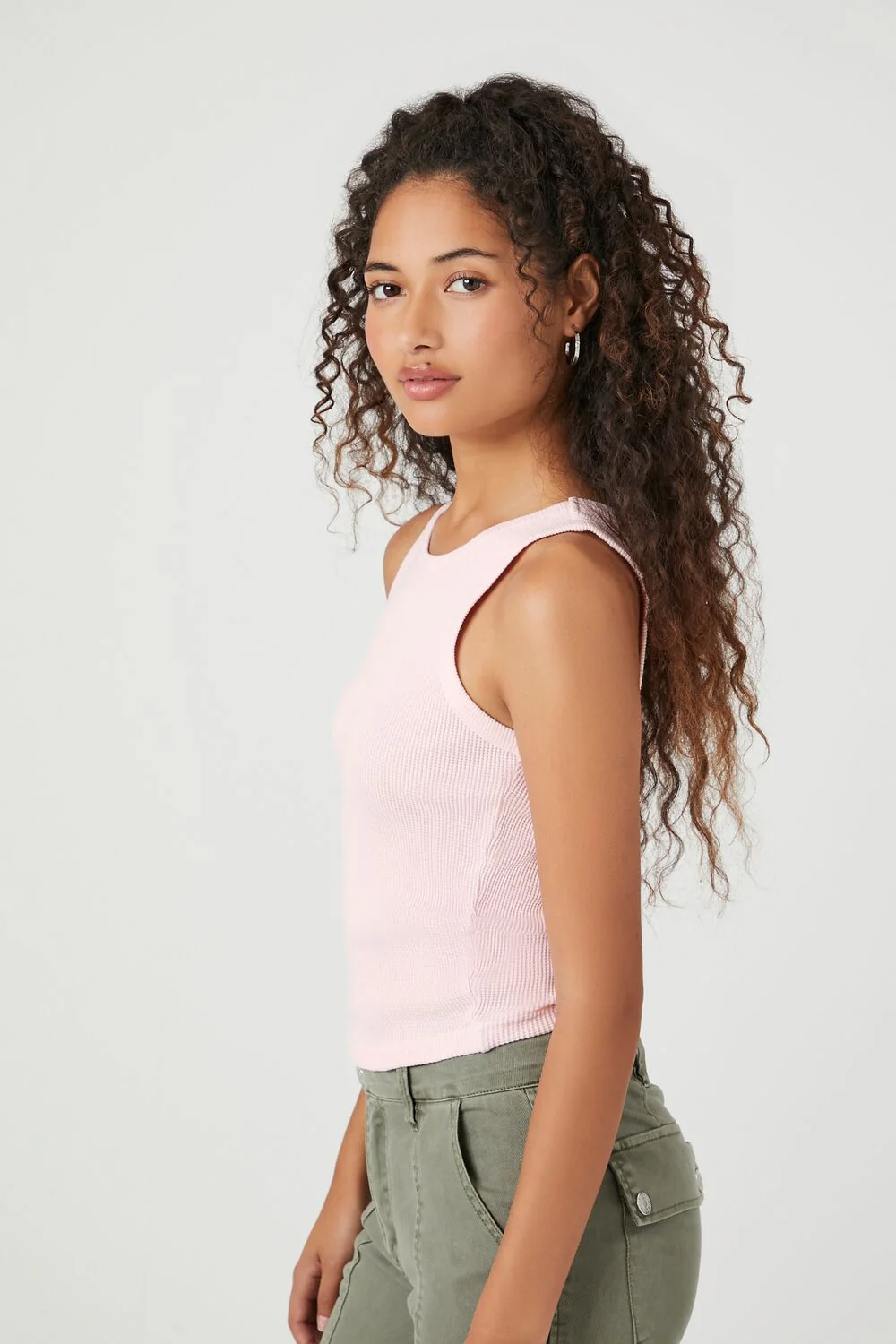 Mineral Wash Waffle Knit Tank Top - Image 27