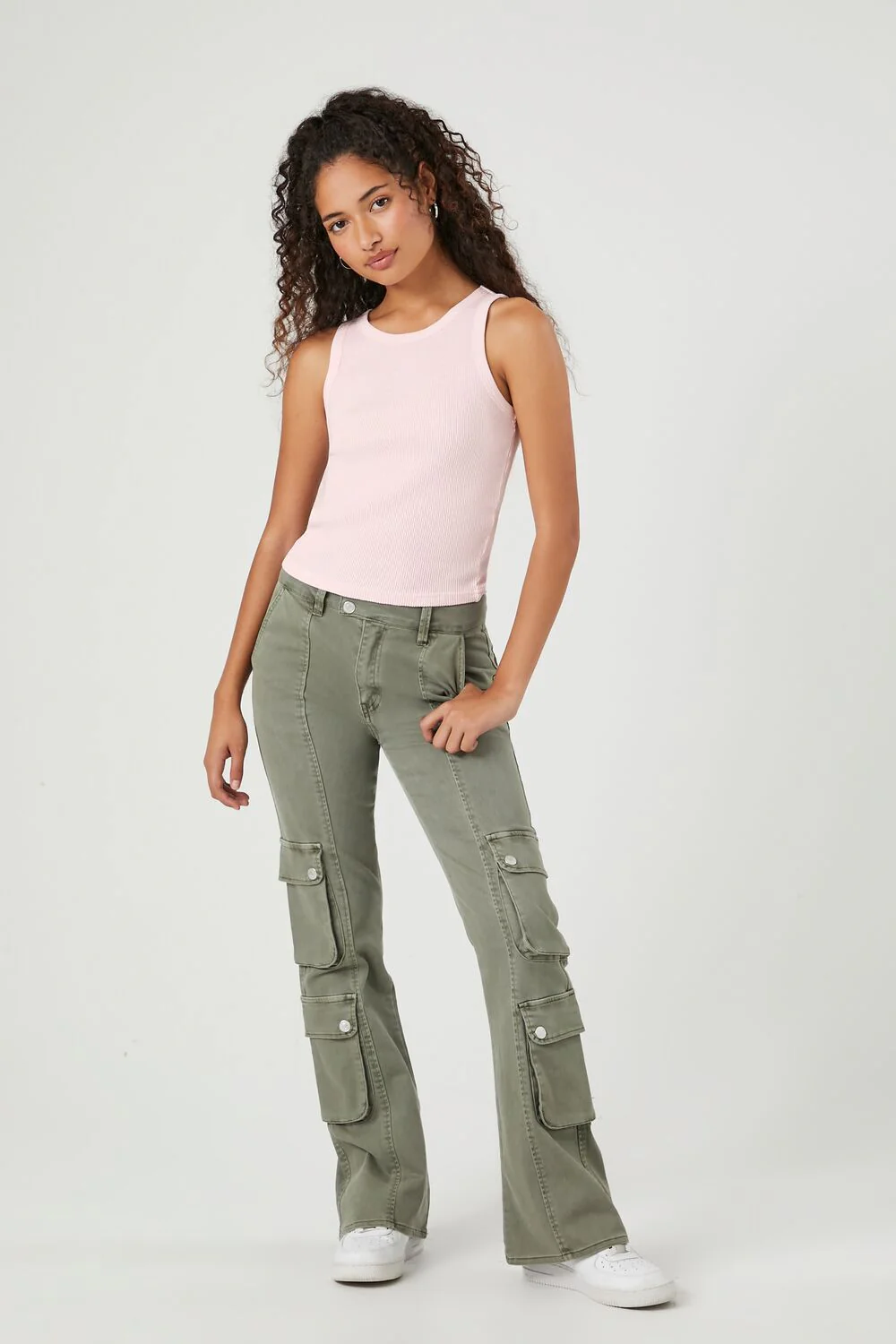 Mineral Wash Waffle Knit Tank Top - Image 29