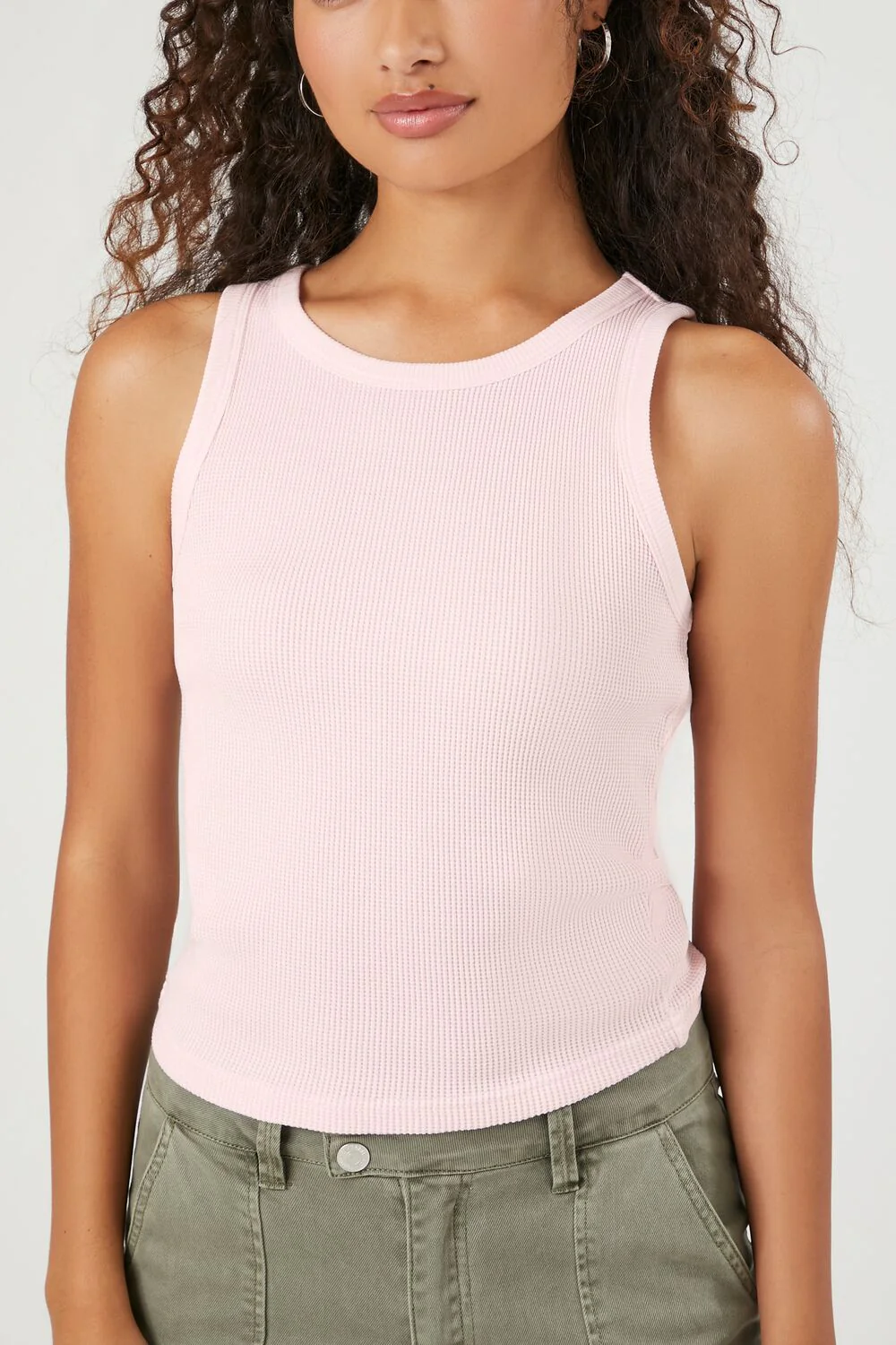 Mineral Wash Waffle Knit Tank Top - Image 30