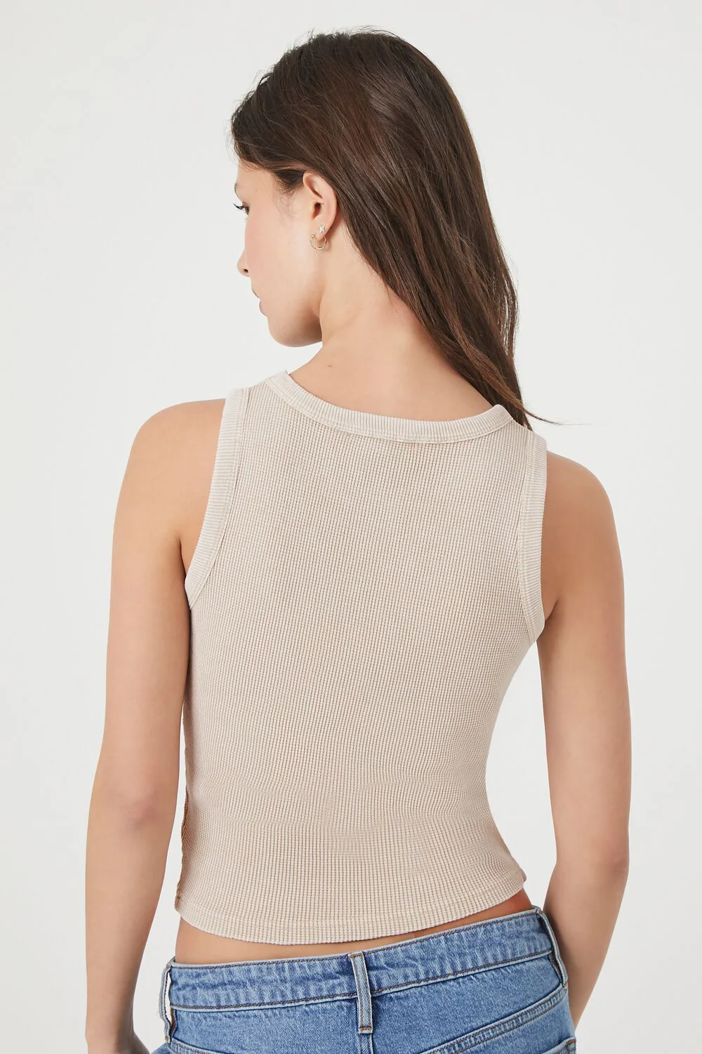 Mineral Wash Waffle Knit Tank Top - Image 33