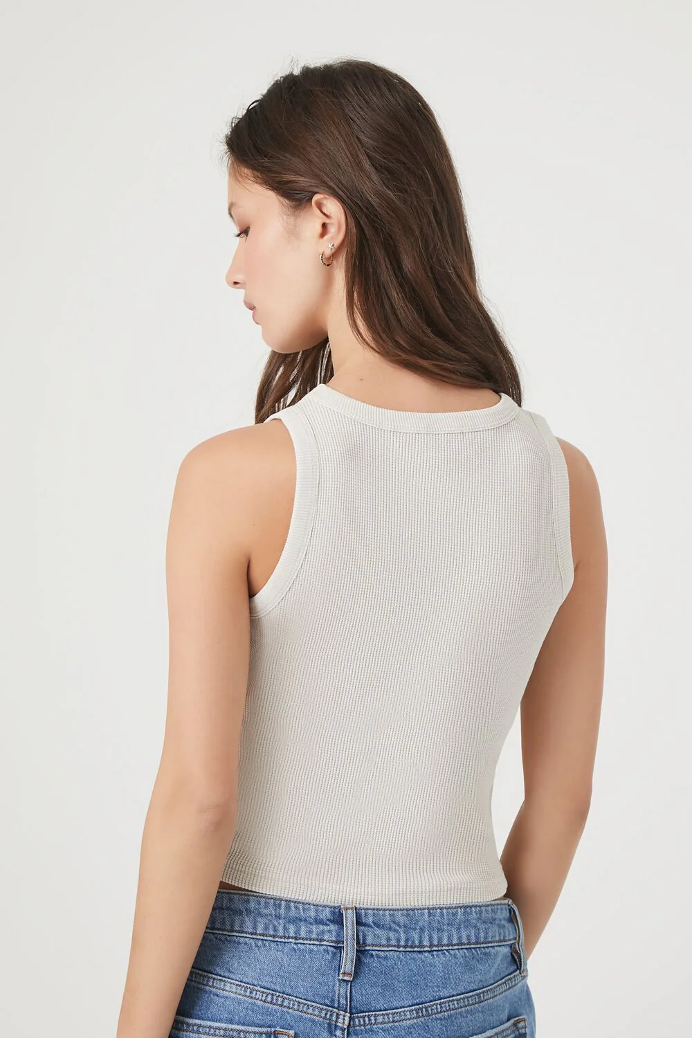 Mineral Wash Waffle Knit Tank Top - Image 38