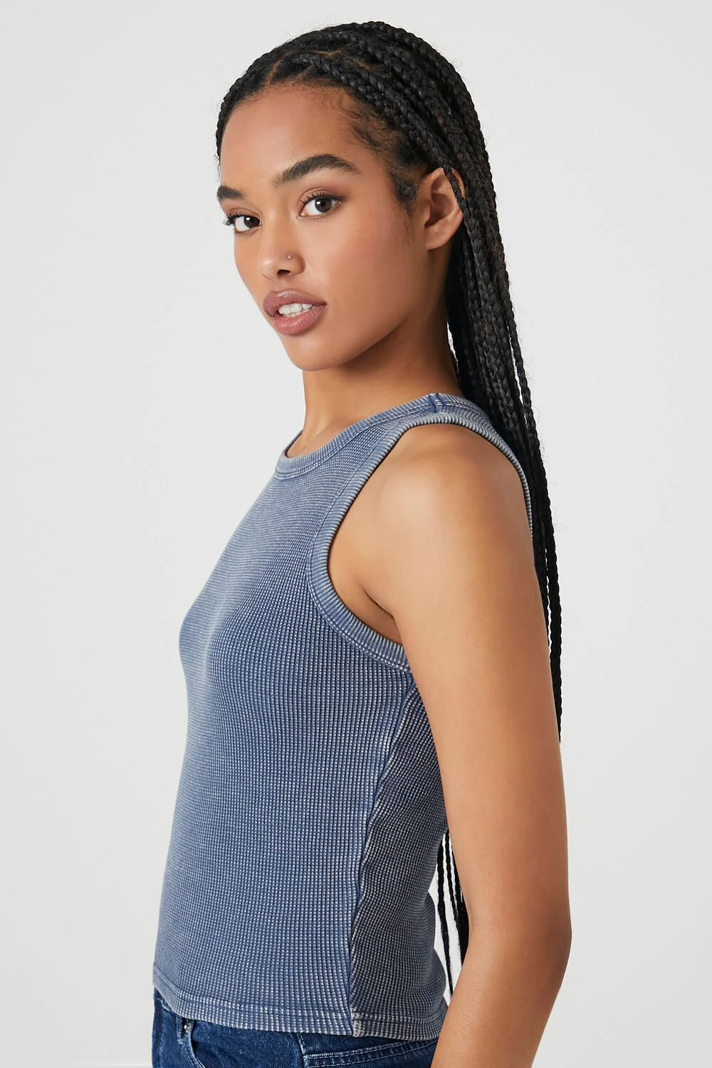 Mineral Wash Waffle Knit Tank Top - Image 42